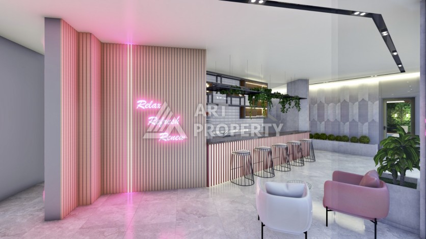 Квартиры 1+1, 2+1 и виллы 4+1 в Алтынташ, Анталия. Комфорт и высокое качество жизни площадью от 42 до 234 кв.м. - Ракурс 33