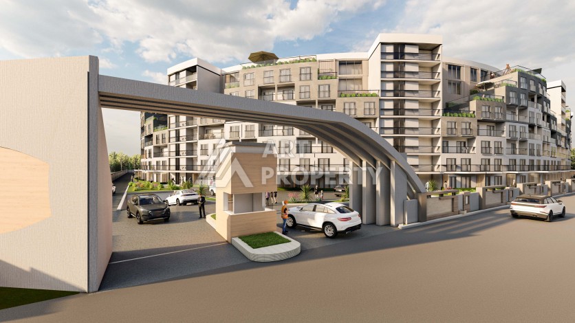 Шикарный масштабный проект с квартирами 1+1, 2+1 и 3+1 в районе Алтынташ, Анталия. - Ракурс 3