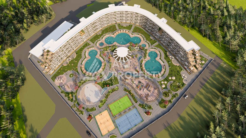 Шикарный масштабный проект с квартирами 1+1, 2+1 и 3+1 в районе Алтынташ, Анталия. - Ракурс 14