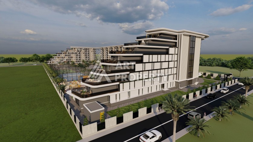 Резиденция премиум-класса с квартирами от 52 до 233 кв.м. в районе Алтынташ, Анталия - Ракурс 8