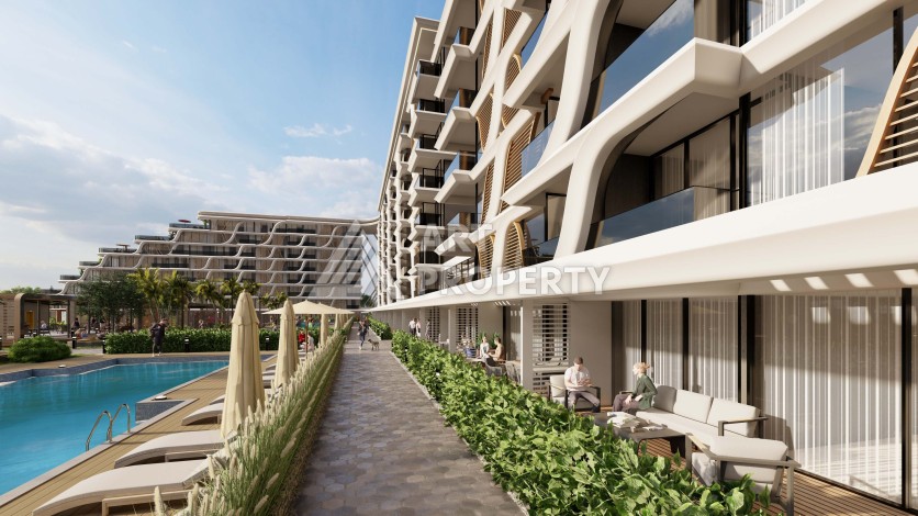 Резиденция премиум-класса с квартирами от 52 до 233 кв.м. в районе Алтынташ, Анталия - Ракурс 9