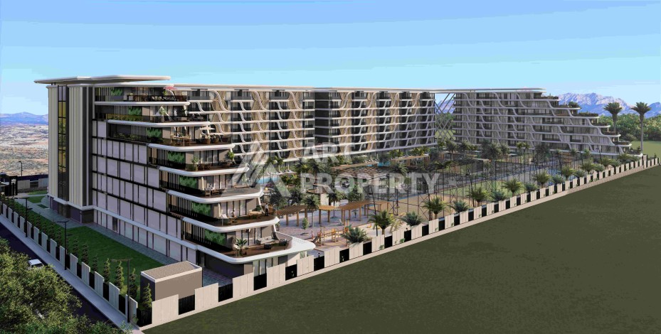 Резиденция премиум-класса с квартирами от 52 до 233 кв.м. в районе Алтынташ, Анталия - Ракурс 11