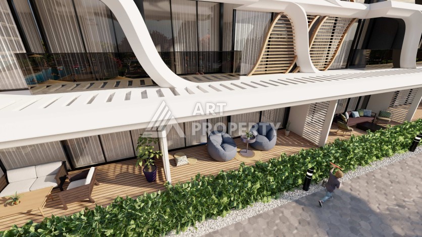 Резиденция премиум-класса с квартирами от 52 до 233 кв.м. в районе Алтынташ, Анталия - Ракурс 13