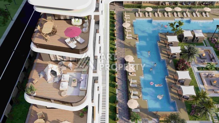 Резиденция премиум-класса с квартирами от 52 до 233 кв.м. в районе Алтынташ, Анталия - Ракурс 14