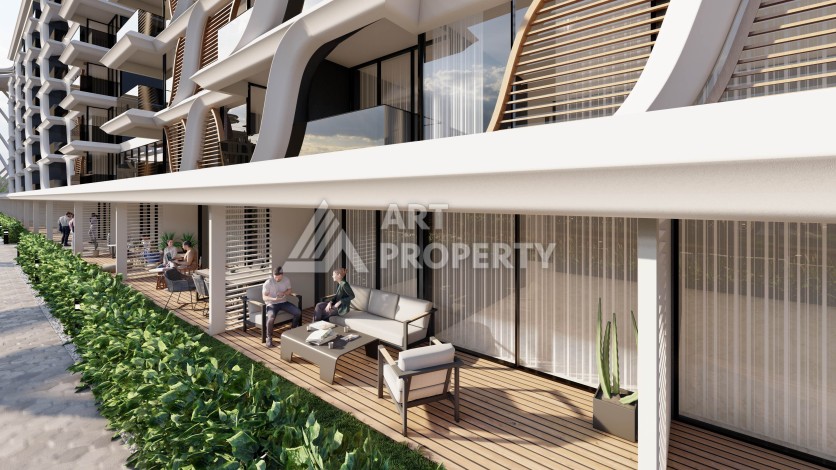 Резиденция премиум-класса с квартирами от 52 до 233 кв.м. в районе Алтынташ, Анталия - Ракурс 15