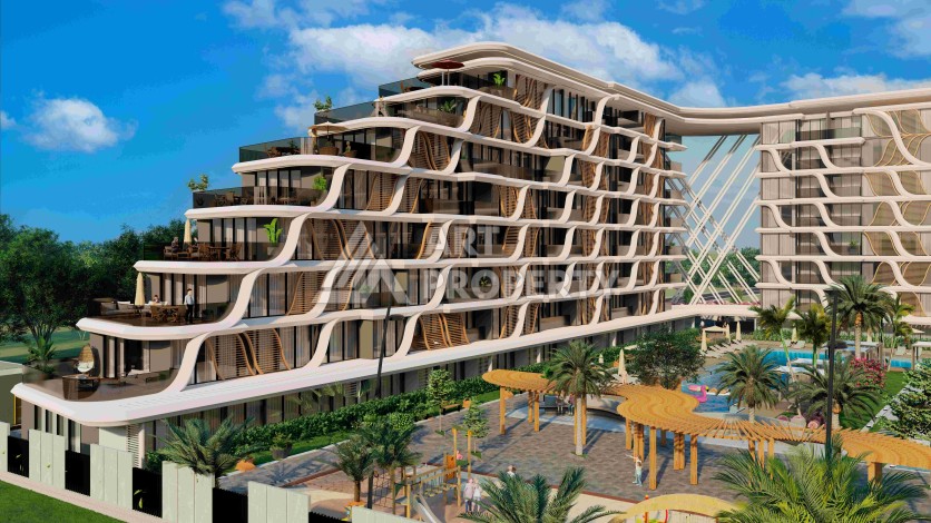 Резиденция премиум-класса с квартирами от 52 до 233 кв.м. в районе Алтынташ, Анталия - Ракурс 20