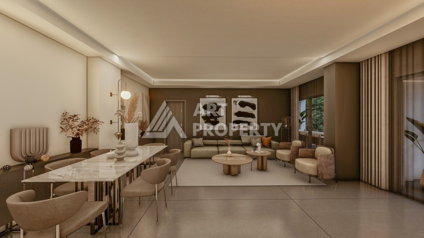 Резиденция премиум-класса с квартирами от 52 до 233 кв.м. в районе Алтынташ, Анталия - Ракурс 30