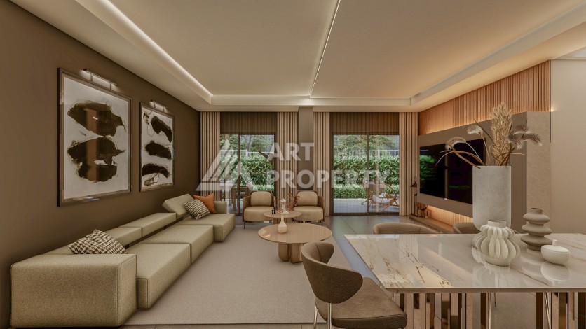 Резиденция премиум-класса с квартирами от 52 до 233 кв.м. в районе Алтынташ, Анталия - Ракурс 34