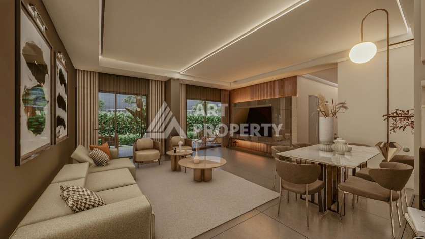 Резиденция премиум-класса с квартирами от 52 до 233 кв.м. в районе Алтынташ, Анталия - Ракурс 35