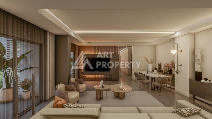 Резиденция премиум-класса с квартирами от 52 до 233 кв.м. в районе Алтынташ, Анталия - Ракурс 37