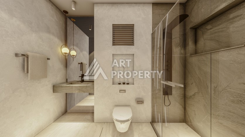 Резиденция премиум-класса с квартирами от 52 до 233 кв.м. в районе Алтынташ, Анталия - Ракурс 38