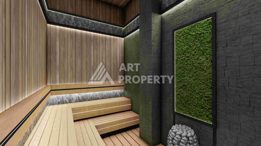 Резиденция премиум-класса с квартирами от 52 до 233 кв.м. в районе Алтынташ, Анталия - Ракурс 49