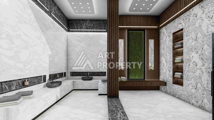 Резиденция премиум-класса с квартирами от 52 до 233 кв.м. в районе Алтынташ, Анталия - Ракурс 52