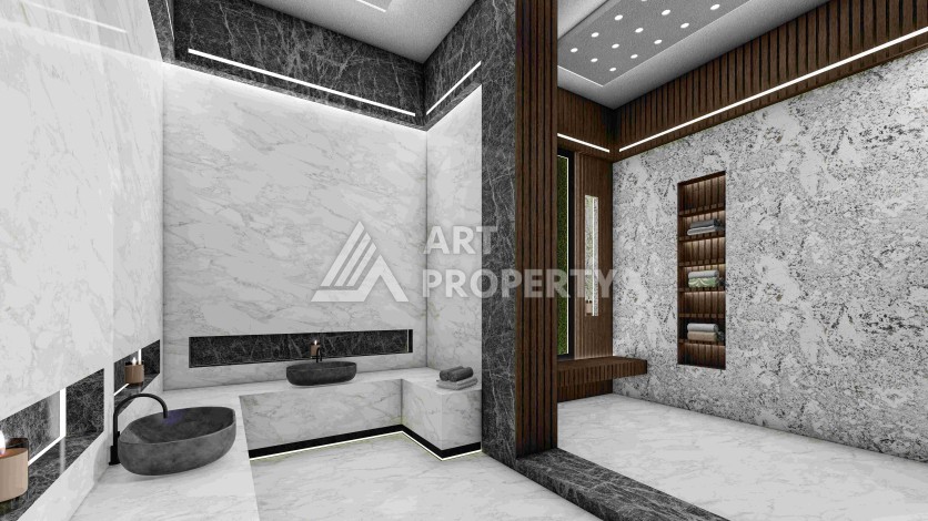 Резиденция премиум-класса с квартирами от 52 до 233 кв.м. в районе Алтынташ, Анталия - Ракурс 56