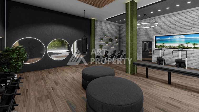 Резиденция премиум-класса с квартирами от 52 до 233 кв.м. в районе Алтынташ, Анталия - Ракурс 58