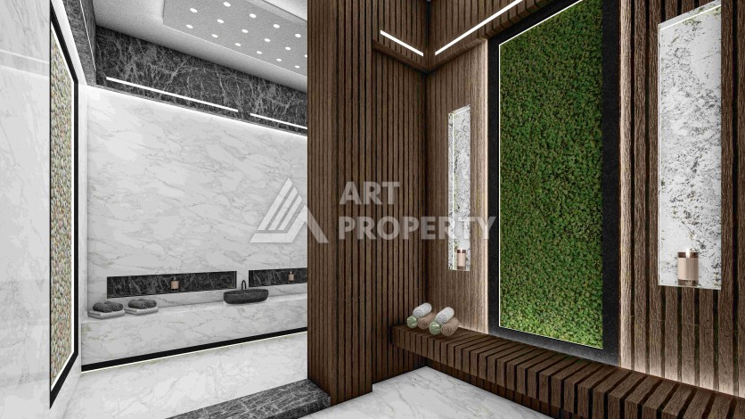 Резиденция премиум-класса с квартирами от 52 до 233 кв.м. в районе Алтынташ, Анталия - Ракурс 59