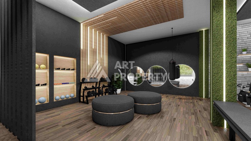 Резиденция премиум-класса с квартирами от 52 до 233 кв.м. в районе Алтынташ, Анталия - Ракурс 63