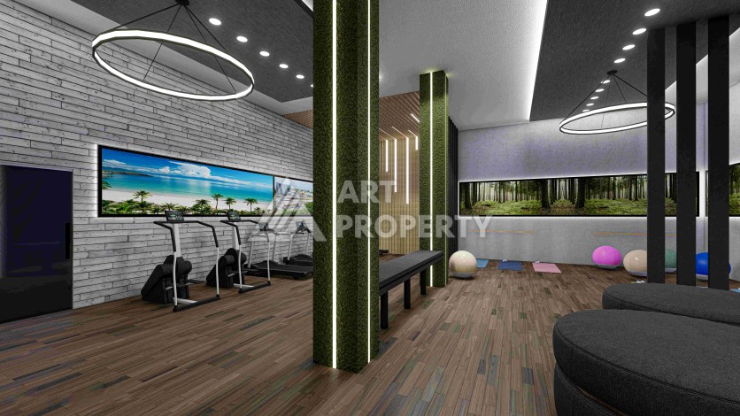 Резиденция премиум-класса с квартирами от 52 до 233 кв.м. в районе Алтынташ, Анталия - Ракурс 64