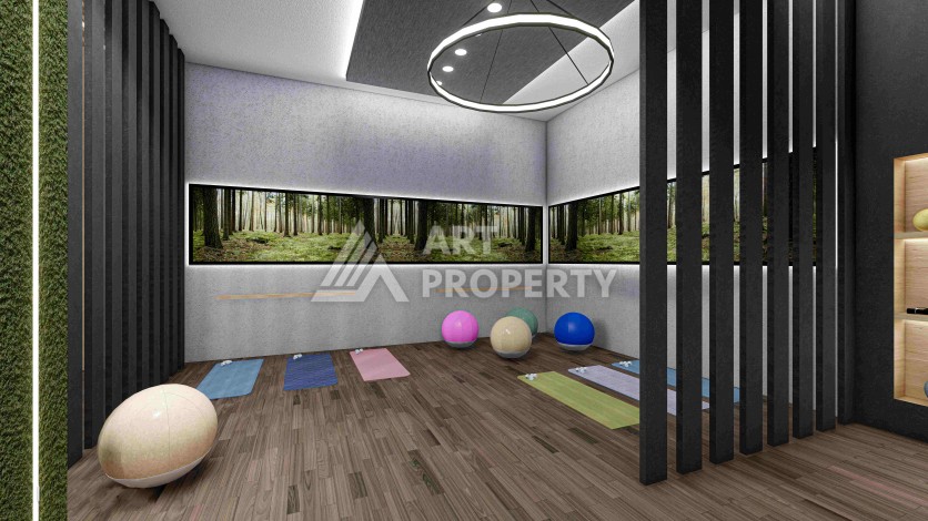 Резиденция премиум-класса с квартирами от 52 до 233 кв.м. в районе Алтынташ, Анталия - Ракурс 65