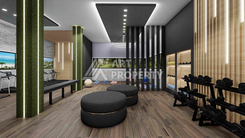 Резиденция премиум-класса с квартирами от 52 до 233 кв.м. в районе Алтынташ, Анталия - Ракурс 68