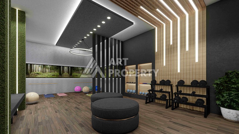 Резиденция премиум-класса с квартирами от 52 до 233 кв.м. в районе Алтынташ, Анталия - Ракурс 69