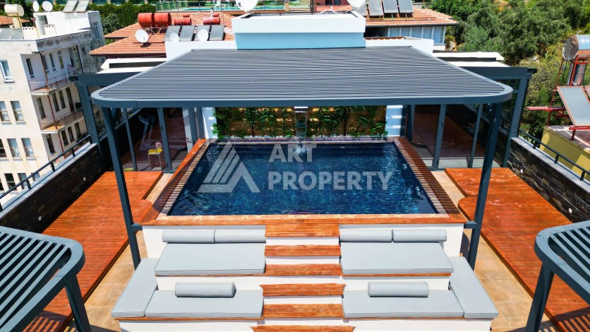 Квартиры 2+1 и 3+1 с видом на море и крепость, от 90 до 110 м². Кучукхасбахче, Алания - Ракурс 2