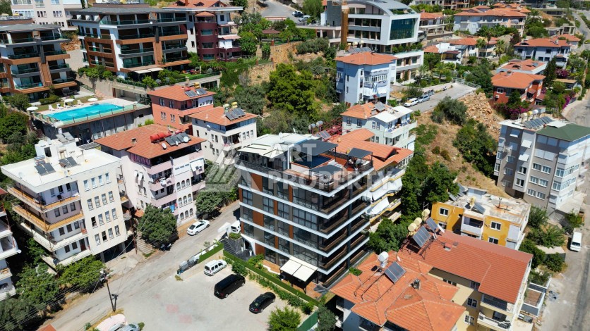 Квартиры 2+1 и 3+1 с видом на море и крепость, от 90 до 110 м². Кучукхасбахче, Алания - Ракурс 10