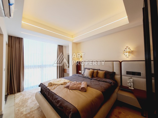 Квартиры 2+1 и 3+1 с видом на море и крепость, от 90 до 110 м². Кучукхасбахче, Алания - Ракурс 38