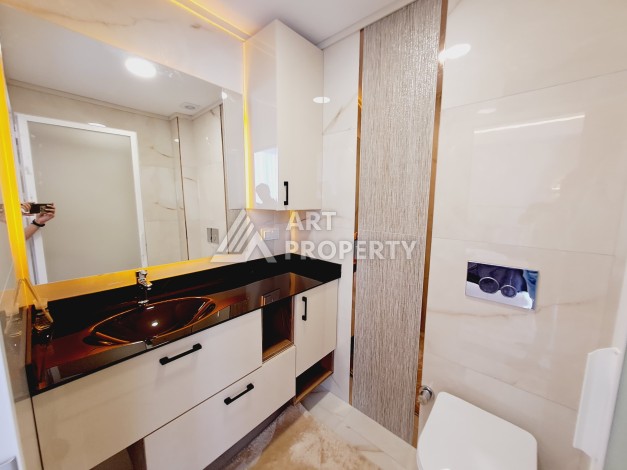 Квартиры 2+1 и 3+1 с видом на море и крепость, от 90 до 110 м². Кучукхасбахче, Алания - Ракурс 44