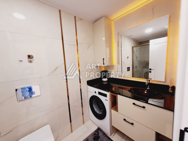 Квартиры 2+1 и 3+1 с видом на море и крепость, от 90 до 110 м². Кучукхасбахче, Алания - Ракурс 45