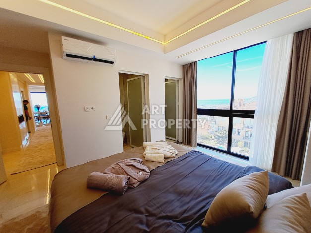 Квартиры 2+1 и 3+1 с видом на море и крепость, от 90 до 110 м². Кучукхасбахче, Алания - Ракурс 52