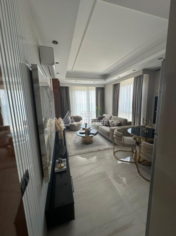 Видовая квартира 2+1 у моря в престижной резиденции, 90 кв.м. Махмутлар, Алания. - Ракурс 2