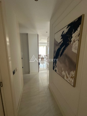 Видовая квартира 2+1 у моря в престижной резиденции, 90 кв.м. Махмутлар, Алания. - Ракурс 12