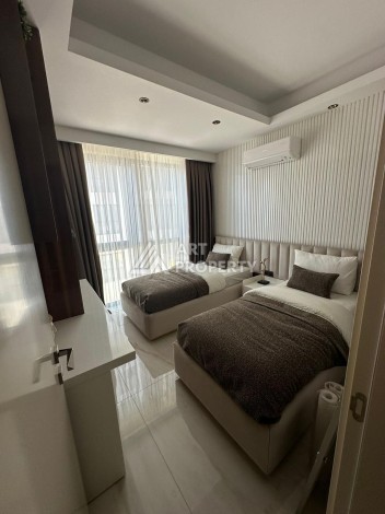 Видовая квартира 2+1 у моря в престижной резиденции, 90 кв.м. Махмутлар, Алания. - Ракурс 15