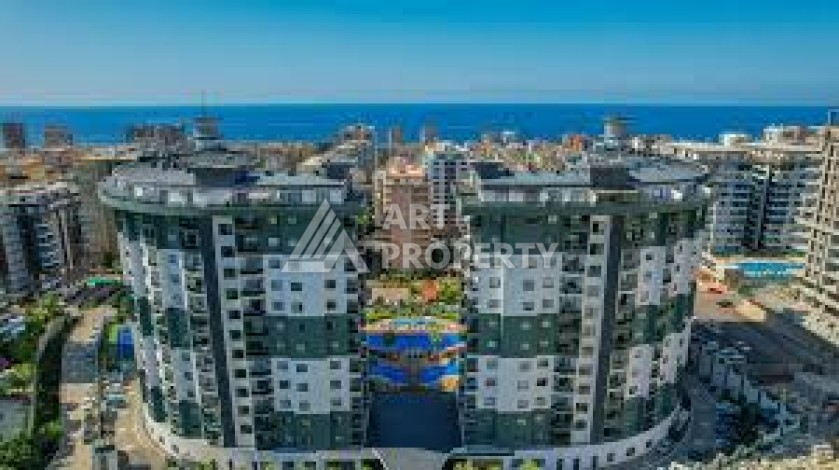 Квартира 1+1 в популярной резиденции, 55 кв.м. Махмутлар, Алания - Ракурс 30