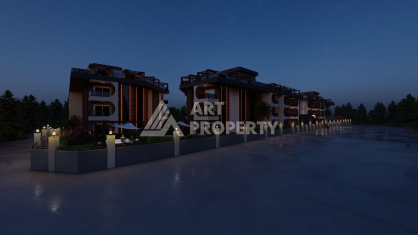 Современные квартиры от 63 до 208 м2 с собственным пляжем. Авсаллар, Алания - Ракурс 10