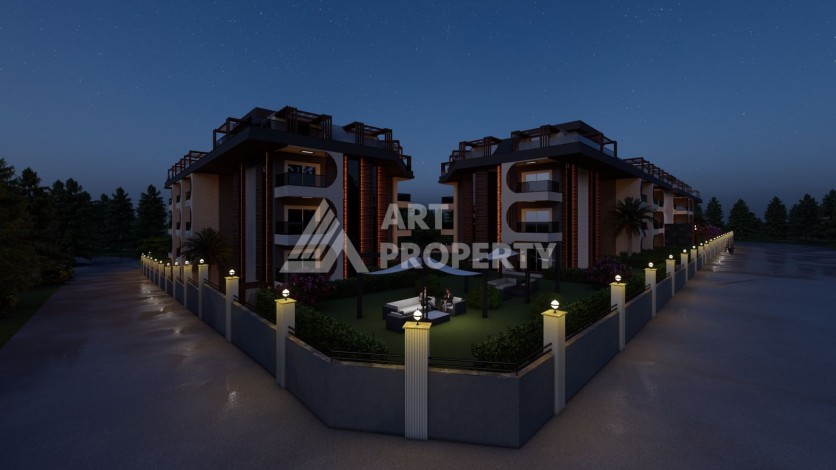 Современные квартиры от 63 до 208 м2 с собственным пляжем. Авсаллар, Алания - Ракурс 11