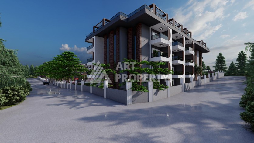 Современные квартиры от 63 до 208 м2 с собственным пляжем. Авсаллар, Алания - Ракурс 6