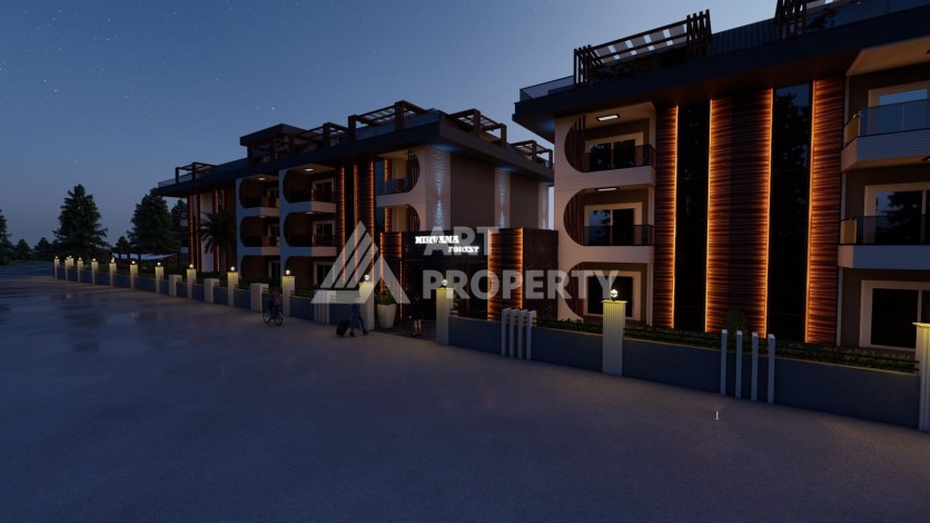 Современные квартиры от 63 до 208 м2 с собственным пляжем. Авсаллар, Алания - Ракурс 13