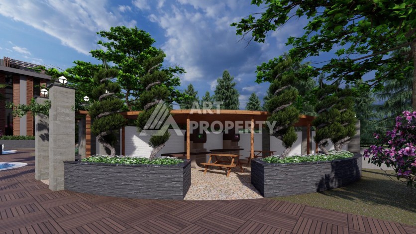 Современные квартиры от 63 до 208 м2 с собственным пляжем. Авсаллар, Алания - Ракурс 14