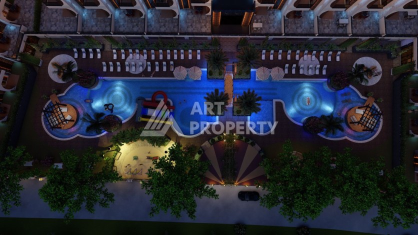 Современные квартиры от 63 до 208 м2 с собственным пляжем. Авсаллар, Алания - Ракурс 16