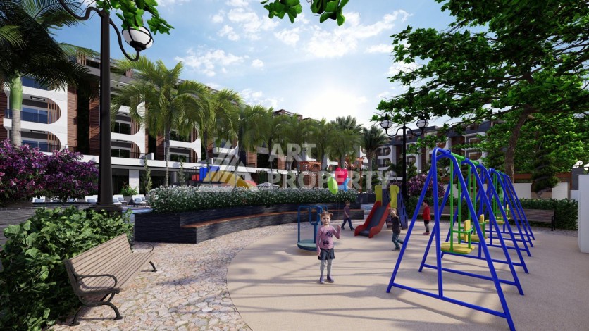 Современные квартиры от 63 до 208 м2 с собственным пляжем. Авсаллар, Алания - Ракурс 17