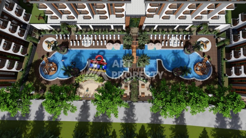 Современные квартиры от 63 до 208 м2 с собственным пляжем. Авсаллар, Алания - Ракурс 28