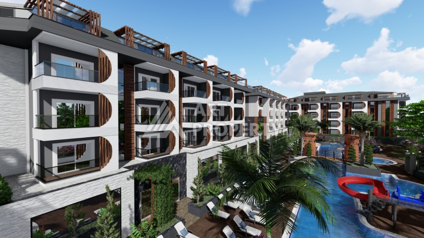 Современные квартиры от 63 до 208 м2 с собственным пляжем. Авсаллар, Алания - Ракурс 30