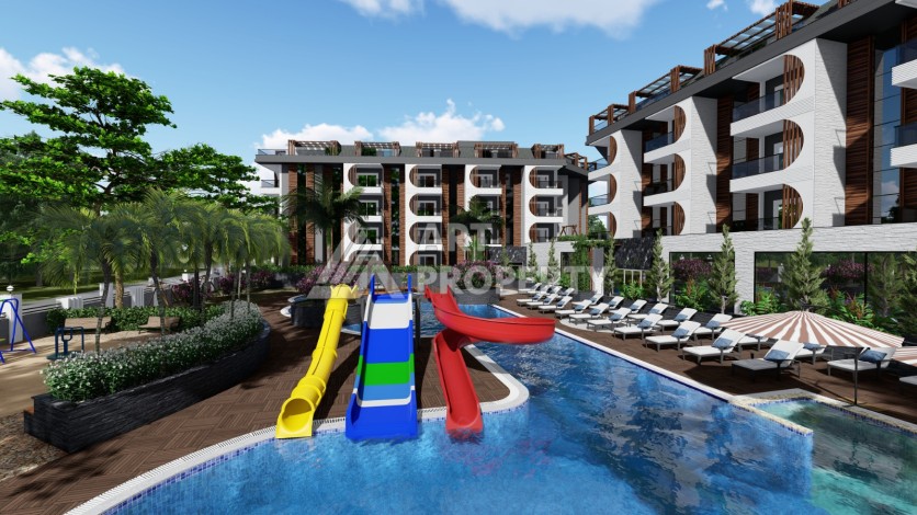 Современные квартиры от 63 до 208 м2 с собственным пляжем. Авсаллар, Алания - Ракурс 34