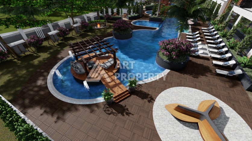 Современные квартиры от 63 до 208 м2 с собственным пляжем. Авсаллар, Алания - Ракурс 37