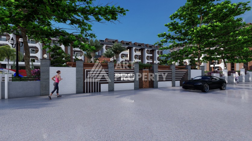 Современные квартиры от 63 до 208 м2 с собственным пляжем. Авсаллар, Алания - Ракурс 38