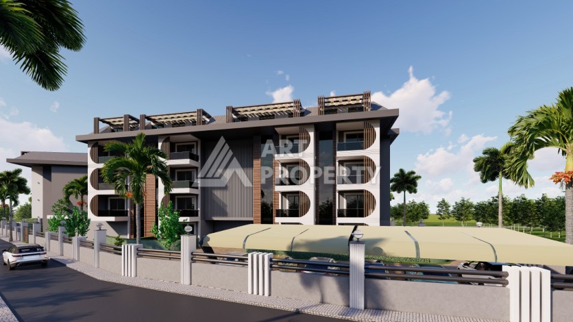 Эксклюзивный проект у леса, квартиры 63-150 кв.м. Авсаллар, Алания - Ракурс 4