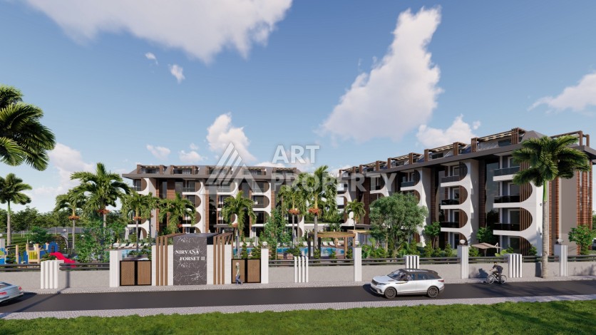 Эксклюзивный проект у леса, квартиры 63-150 кв.м. Авсаллар, Алания - Ракурс 5