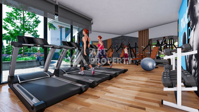 Эксклюзивный проект у леса, квартиры 63-150 кв.м. Авсаллар, Алания - Ракурс 11